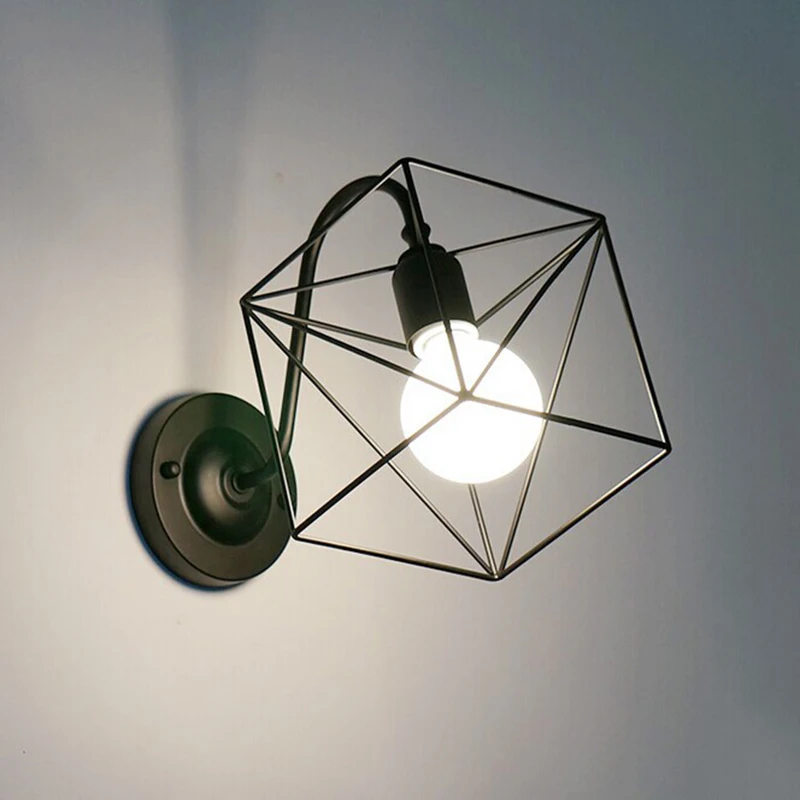 Vintage Iron Cage Wall Lamp Retro Loft Hallway Stairs Lampe Light Bathroom Wall Sconces applique murales luminaire arandela
Vintage Iron Cage Wall Lamp Retro Loft Hallway Stairs Lampe Light Bathroom Wall Sconces applique murales luminaire arandela