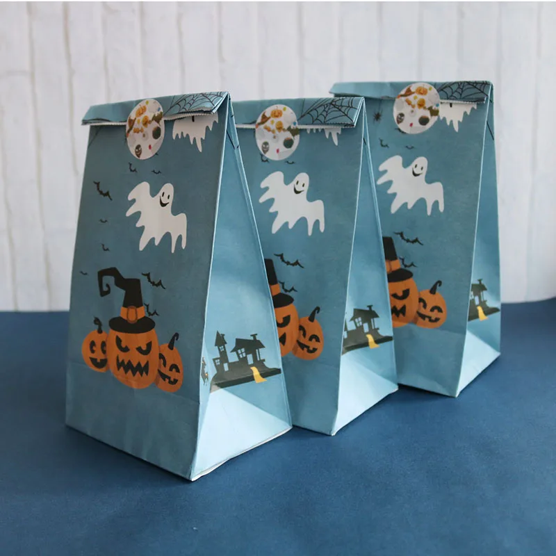 Halloween party Paper Gift Bags Pumpkin Paper Food/Candy/Cookie Bags Blue Candy Bag Halloween Party decoration
Halloween party Paper Gift Bags Pumpkin Paper Food/Candy/Cookie Bags Blue Candy Bag Halloween Party decoration