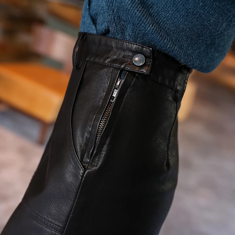 New 2019 High Quality Fall Winter Women Pencil Skirt Black High Waist PU Leather Skirts S-XL Female Mid-Long Skirt
New 2019 High Quality Fall Winter Women Pencil Skirt Black High Waist PU Leather Skirts S-XL Female Mid-Long Skirt