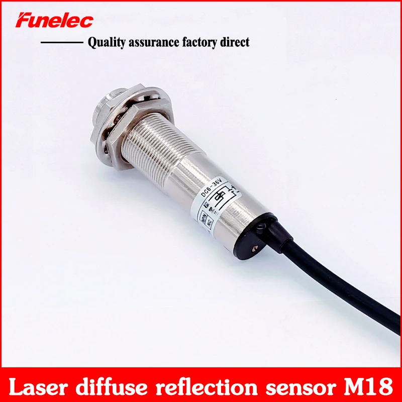 M18 laser sensor diffuse photoelectric switch visible red light adjustable distance 0-30CM PNP NC NPN NO
M18 laser sensor diffuse photoelectric switch visible red light adjustable distance 0-30CM PNP NC NPN NO