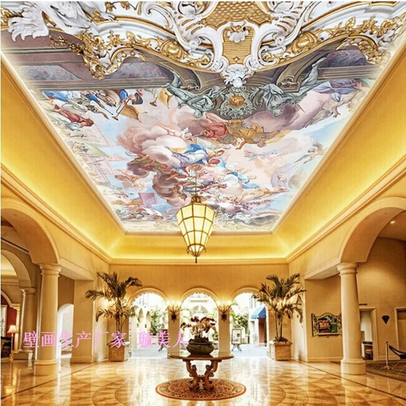 Custom mural European style large mural ceiling decoration wallpaper 3D living room bedroom dome wallpaper mural
Custom mural European style large mural ceiling decoration wallpaper 3D living room bedroom dome wallpaper mural