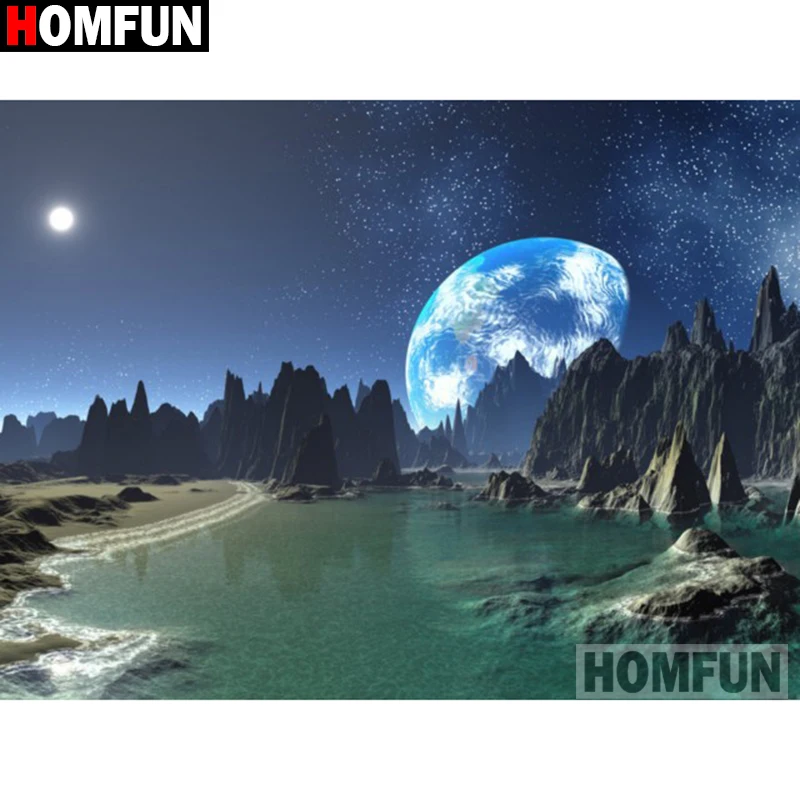 Алмазная живопись HOMFUN A16142, картина «живописная Луна» с полными квадратными/круглыми стразами, вышивка крестиком, домашний декор, 5D
Алмазная живопись HOMFUN A16142, картина «живописная Луна» с полными квадратными/круглыми стразами, вышивка крестиком, домашний декор, 5D