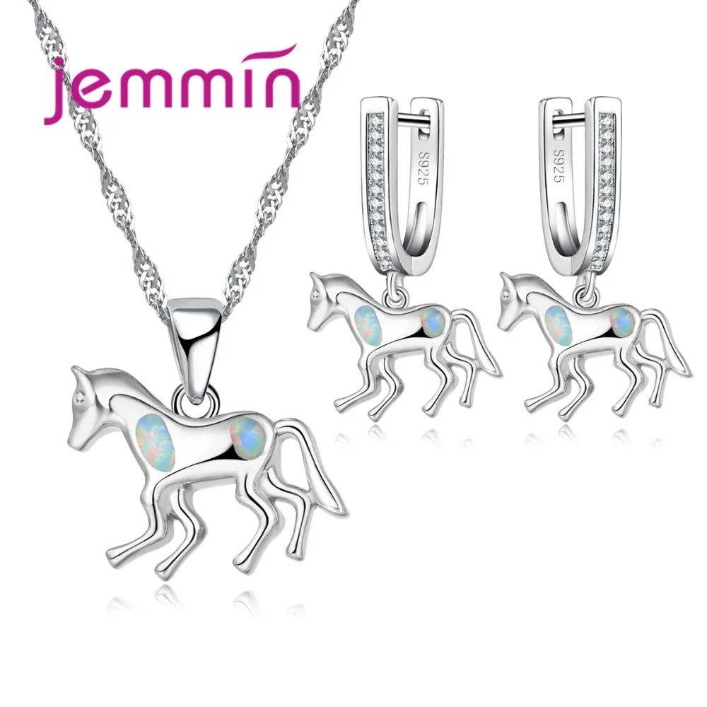 High Quality Fine Jewelry 925 Sterling Silver Needle Horse Necklace Earrings Set For Party Bijoux Women Pendants Necklace Sets
High Quality Fine Jewelry 925 Sterling Silver Needle Horse Necklace Earrings Set For Party Bijoux Women Pendants Necklace Sets