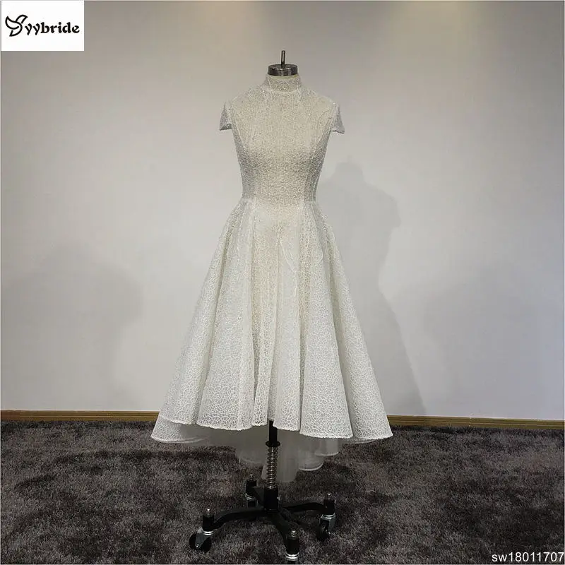 Surmount Cheap Party Dress Ivory Venice Lace High Neck Prom Dress Short sleeves Front Short Back Long Homecoming Dresses
Surmount Cheap Party Dress Ivory Venice Lace High Neck Prom Dress Short sleeves Front Short Back Long Homecoming Dresses