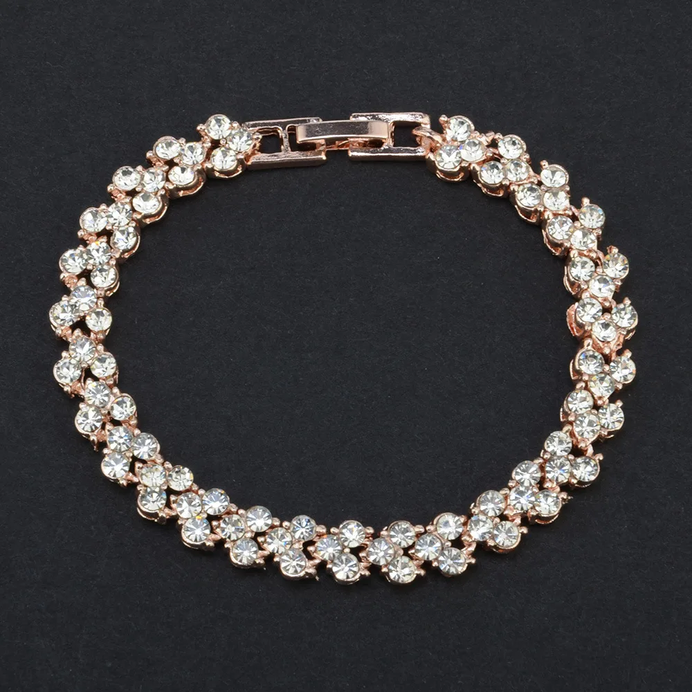 Iced Zircon Tennis Chain Bracelet Women's Hip hop Jewelry Rhinestone Gold Rose Silver Color Box Clasp CZ Bracelet Link 16.5cm
Iced Zircon Tennis Chain Bracelet Women's Hip hop Jewelry Rhinestone Gold Rose Silver Color Box Clasp CZ Bracelet Link 16.5cm