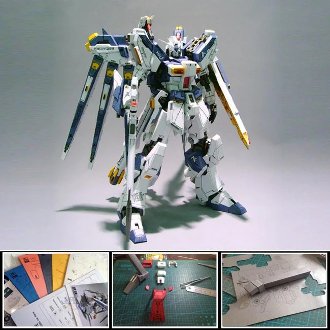 Новый 2016 аниме мобильный костюм Gundam Бумага модель 40 см tall RX 93 ВИЧ gundam MG PG Высокое
