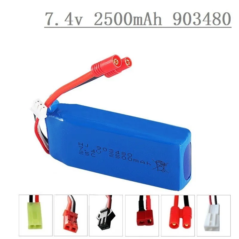 7.4v 2500mAh 40c Lipo battery for Syma X8C X8W X8G X8 RC Quadcopter Parts 7.4V 903480 Toys Battery with Over current protection
7.4v 2500mAh 40c Lipo battery for Syma X8C X8W X8G X8 RC Quadcopter Parts 7.4V 903480 Toys Battery with Over current protection