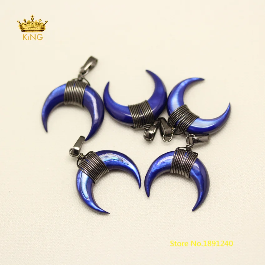 10pcs Gun Black Copper Wire Wrapped Crescent Moon Shell Charms Necklace,Lapis Blue Color Shell OX-horn Pendants Jewelry DSS04
10pcs Gun Black Copper Wire Wrapped Crescent Moon Shell Charms Necklace,Lapis Blue Color Shell OX-horn Pendants Jewelry DSS04