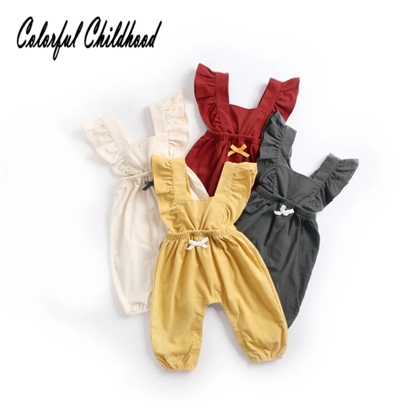 Spring autumn sweet baby girls suspender pants infant newborn kids overalls toddler baby jumpsuit children outfits
Spring autumn sweet baby girls suspender pants infant newborn kids overalls toddler baby jumpsuit children outfits