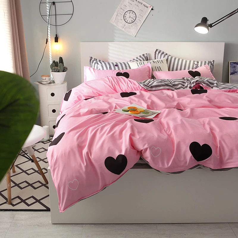 Bedding 3/4PCS Love Heart Girl Bedding Set Flat Sheet King Size Bedclothes Pillowcase&Duvet Cover Bed Linen Set49
Bedding 3/4PCS Love Heart Girl Bedding Set Flat Sheet King Size Bedclothes Pillowcase&Duvet Cover Bed Linen Set49