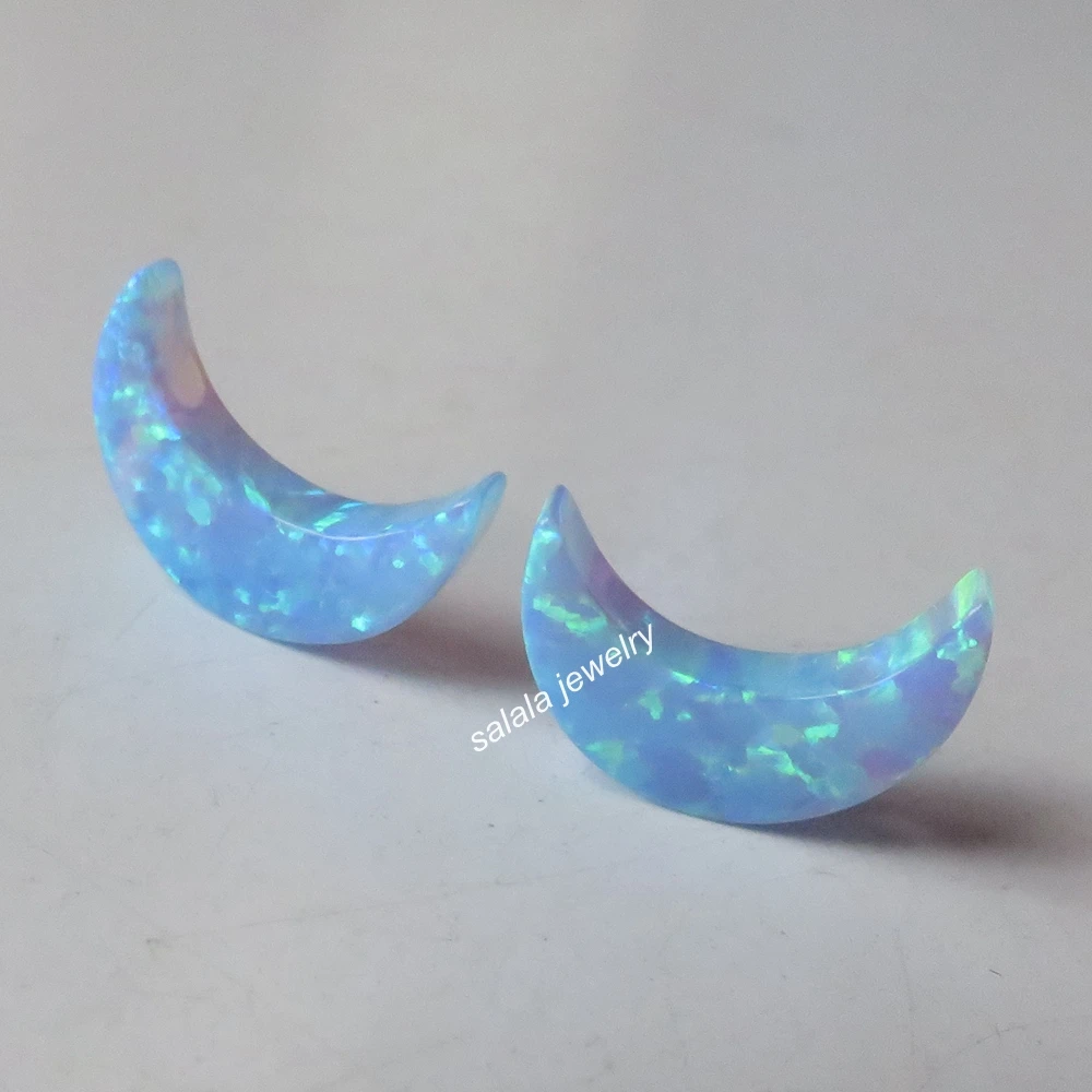 100pcs /lot 8x11mm Moon Fire Opal op06 Light Blue Synthetic Moon Opal Stone Moon Cabochon Fire Opal for Necklace
100pcs /lot 8x11mm Moon Fire Opal op06 Light Blue Synthetic Moon Opal Stone Moon Cabochon Fire Opal for Necklace