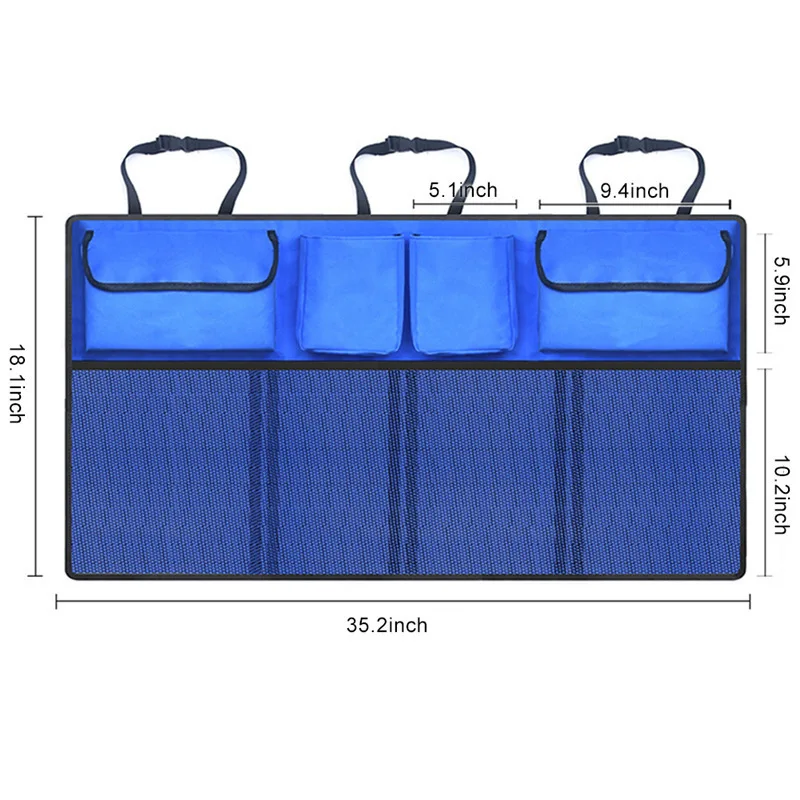 Car Trunk Organizer Adjustable Backseat Storage Bag Net High Capacity Multi-use Oxford Automobile Seat Back Organizers Universal
Car Trunk Organizer Adjustable Backseat Storage Bag Net High Capacity Multi-use Oxford Automobile Seat Back Organizers Universal