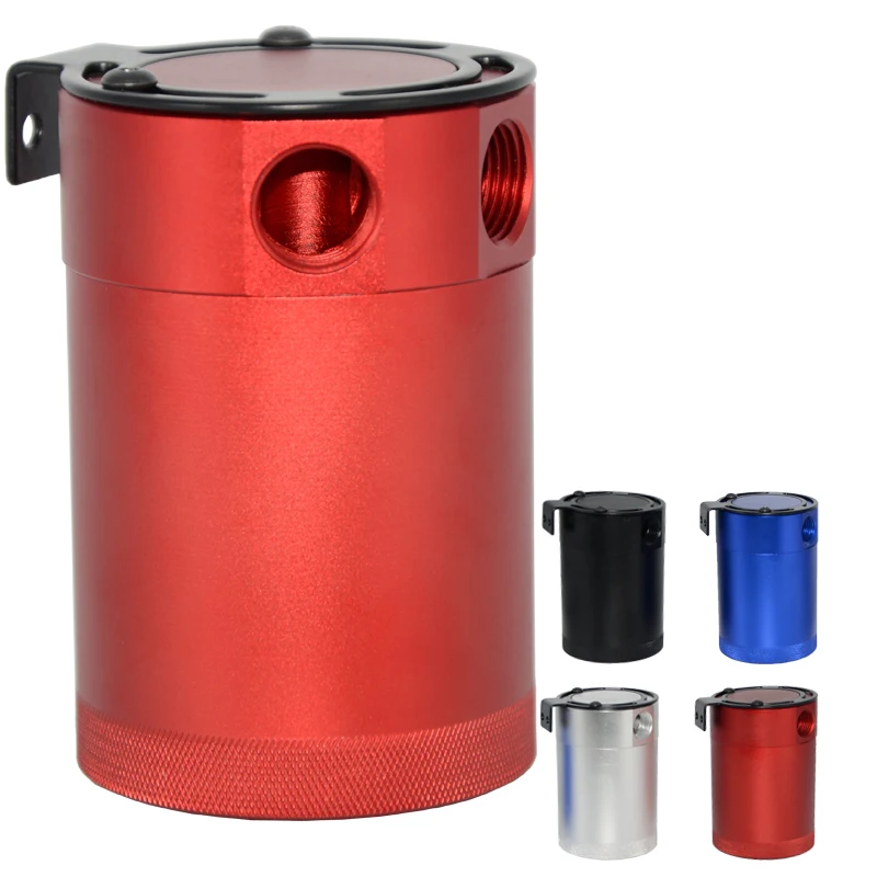 High Quality Racing Baffled 3-Port Oil Catch Can / Tank /Air-Oil Separator Black
High Quality Racing Baffled 3-Port Oil Catch Can / Tank /Air-Oil Separator Black