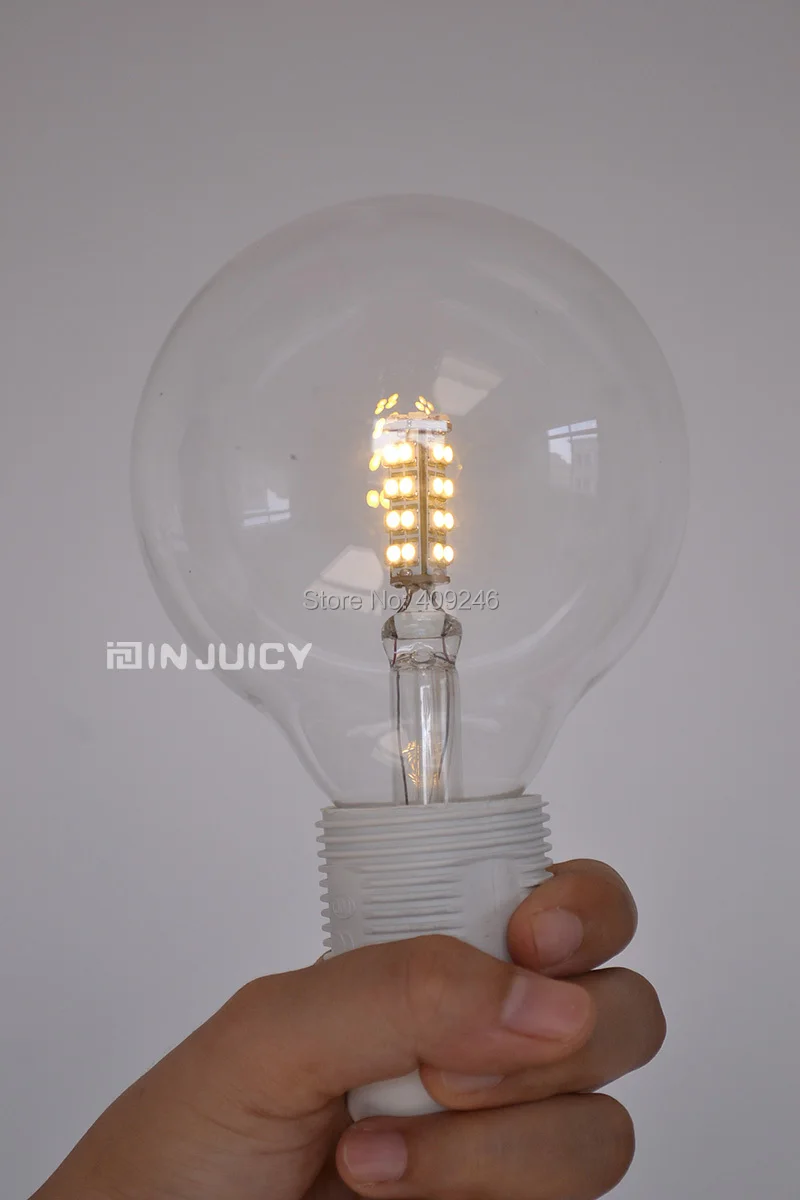 2PCS/LOT RH LOFT E27 Edison Glass LED Corn SMD bulb ball Lamp Light 3W clear glass G125 3Watt 360 Degree
2PCS/LOT RH LOFT E27 Edison Glass LED Corn SMD bulb ball Lamp Light 3W clear glass G125 3Watt 360 Degree