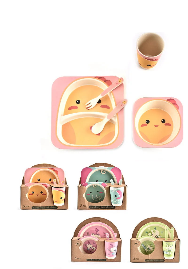 Free Delivery Bamboo Fiber Children's Tableware 5 Piece Set Children's Grid Plate Fork Cup 5 Piece Set Cute Animal Pattern
Free Delivery Bamboo Fiber Children's Tableware 5 Piece Set Children's Grid Plate Fork Cup 5 Piece Set Cute Animal Pattern