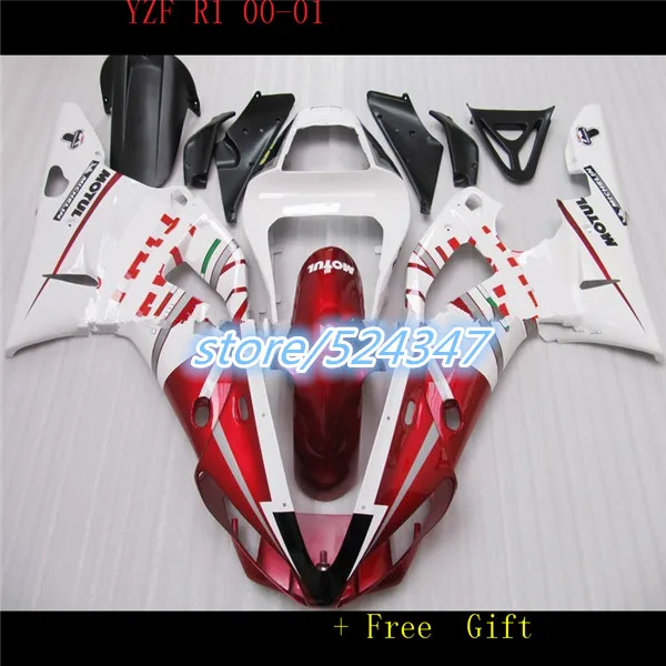 Hey-Red glossy white bodyworks EXUP for R1 fairings 2000 2001 yzf 1000 YZF R1 00 01 plastic body parts for Yamaha
Hey-Red glossy white bodyworks EXUP for R1 fairings 2000 2001 yzf 1000 YZF R1 00 01 plastic body parts for Yamaha