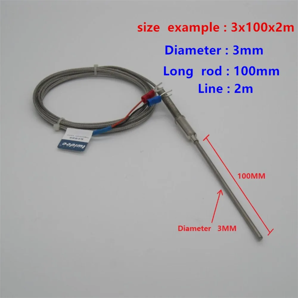 High-quality Stainless Steel Probe Temperature Controller Sensor E Type Thermocouple Thermometer Tube with 2m Wire 3x300x1m
High-quality Stainless Steel Probe Temperature Controller Sensor E Type Thermocouple Thermometer Tube with 2m Wire 3x300x1m