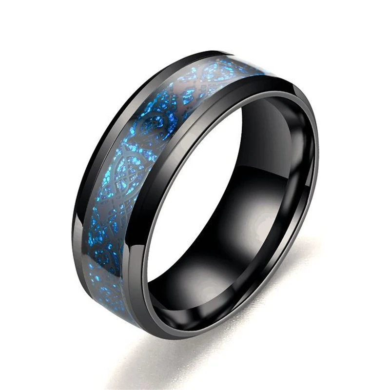 Кольца из нержавеющей стали для мужчин и женщин винтажные обручальные кольца с