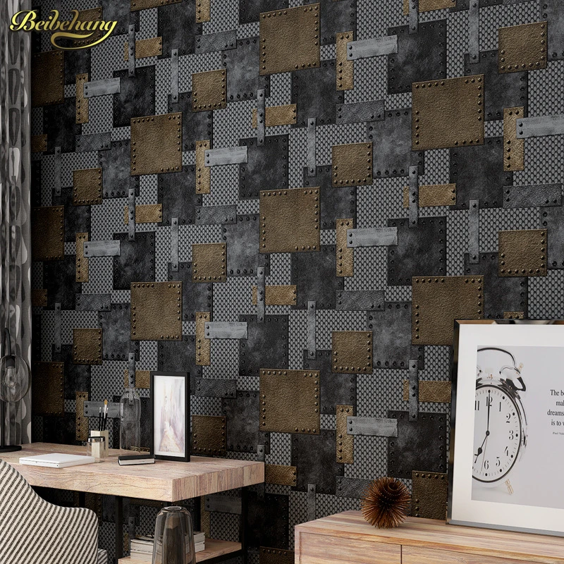 beibehang Waterproof pvc wallpaper European retro nostalgia Iron Visual AB version of the living room study background
beibehang Waterproof pvc wallpaper European retro nostalgia Iron Visual AB version of the living room study background