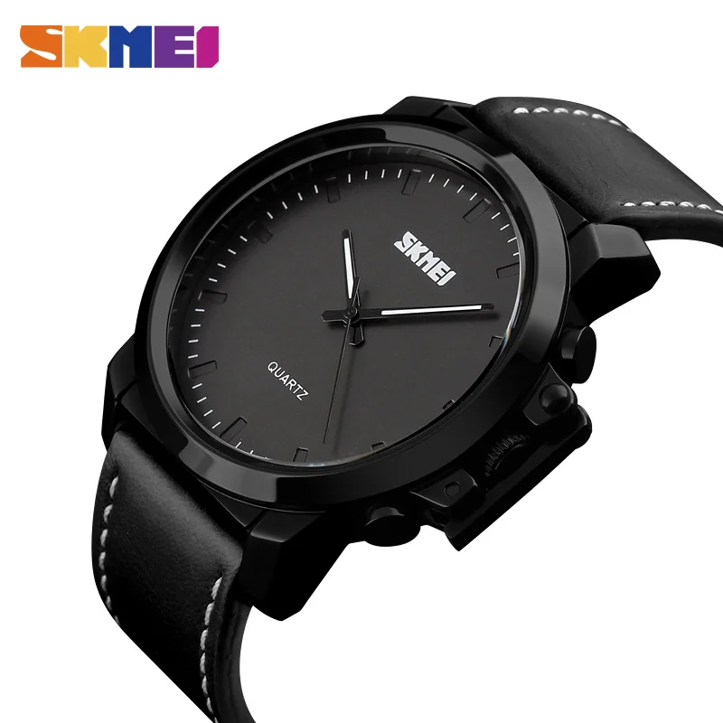 SKMEI Quartz Watches Men IP Black Plating Large Dial 30M Waterproof Fashion Casual Gentleman Wristwatches Relogio Masculino 1208
SKMEI Quartz Watches Men IP Black Plating Large Dial 30M Waterproof Fashion Casual Gentleman Wristwatches Relogio Masculino 1208