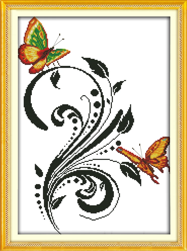Two butterflies (1) cross stitch kit 18ct 14ct 11ct count printed canvas stitching embroidery DIY handmade needlework
Two butterflies (1) cross stitch kit 18ct 14ct 11ct count printed canvas stitching embroidery DIY handmade needlework