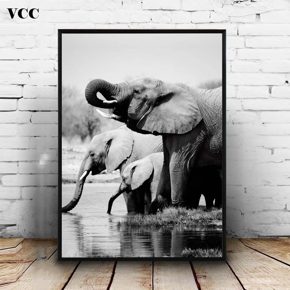 Black White Posters And Prints Nordic Canvas Wall Art Print Africa Animal Elephant Painting Decorative Picture Home Decoration
Black White Posters And Prints Nordic Canvas Wall Art Print Africa Animal Elephant Painting Decorative Picture Home Decoration