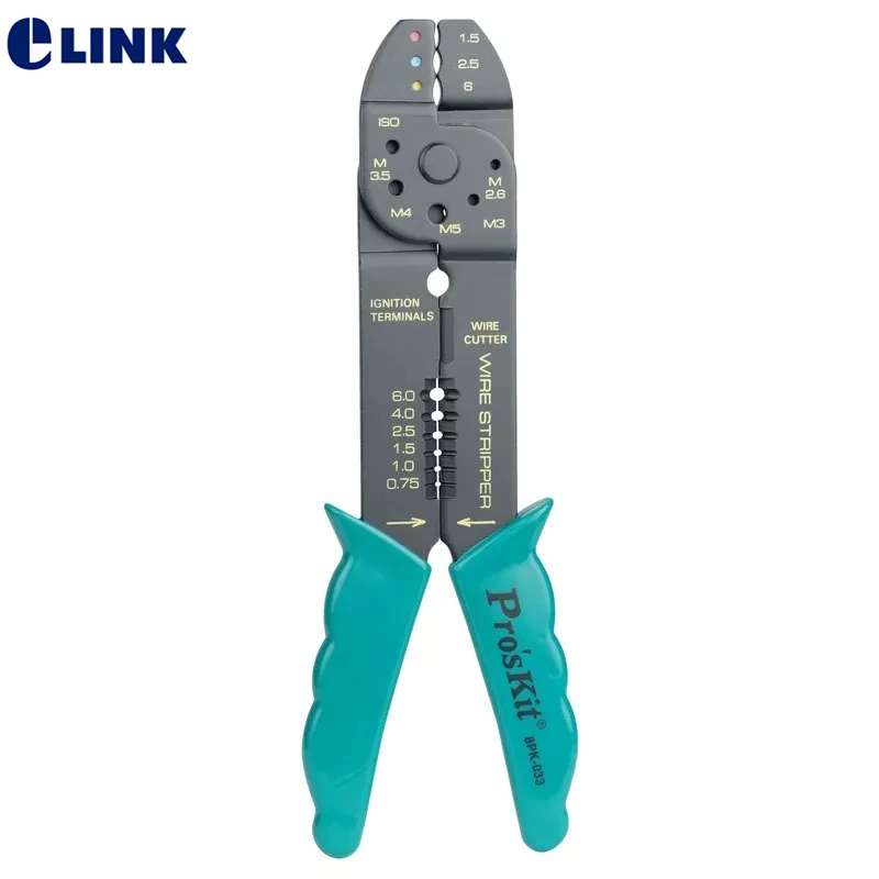 Щипцы для снятия изоляции Pro'Skit 8PK-033 4 в 1, инструмент для снятия изоляции, многофункциональный сверхмощный ручной инструмент без инструменто...
Щипцы для снятия изоляции Pro'Skit 8PK-033 4 в 1, инструмент для снятия изоляции, многофункциональный сверхмощный ручной инструмент без инструменто...