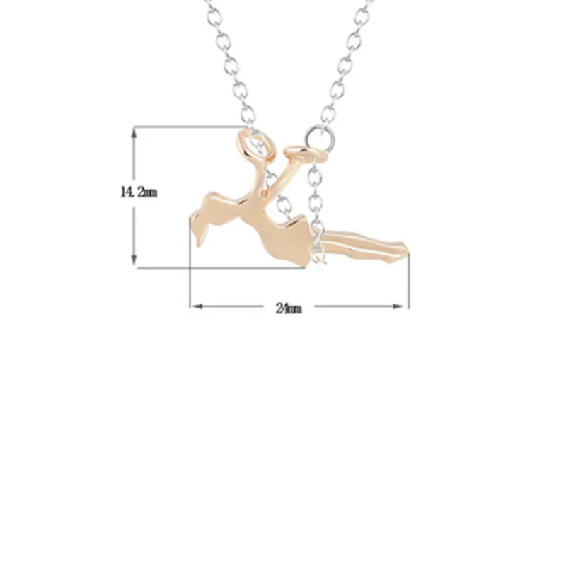 2018 Dainty Jewelry Girl Swinging On A Swing Acrobat Charm Women Necklace Gold Color Chain Birthday Gifts Collares Necklace
2018 Dainty Jewelry Girl Swinging On A Swing Acrobat Charm Women Necklace Gold Color Chain Birthday Gifts Collares Necklace