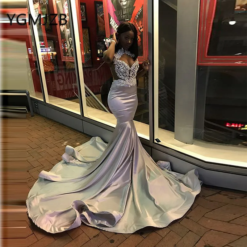 Silver African Long Mermaid Evening Dresses 2019 Sparkly Sequin Crystals Black Girl Prom Gown Women Formal Prom Party Dress
Silver African Long Mermaid Evening Dresses 2019 Sparkly Sequin Crystals Black Girl Prom Gown Women Formal Prom Party Dress