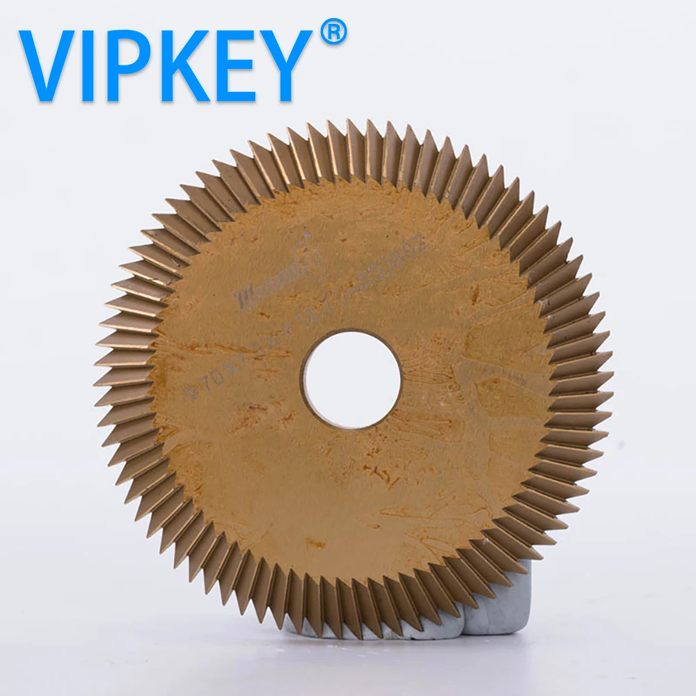 70*7.3*12.7mm supper key saw blade 80Z key machine double phase titanizing cutter spare parts
70*7.3*12.7mm supper key saw blade 80Z key machine double phase titanizing cutter spare parts
