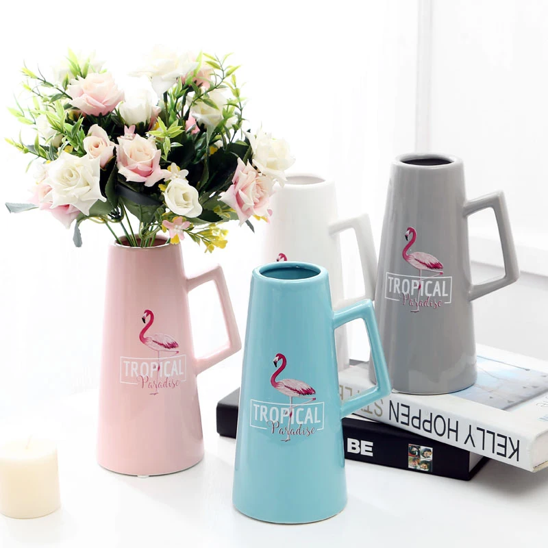 Europe simple Ceramic Vase Kettle flower vase Modern Fashion Ceramic Flower Vase Room Study Hallway Home Wedding Decoration
Europe simple Ceramic Vase Kettle flower vase Modern Fashion Ceramic Flower Vase Room Study Hallway Home Wedding Decoration