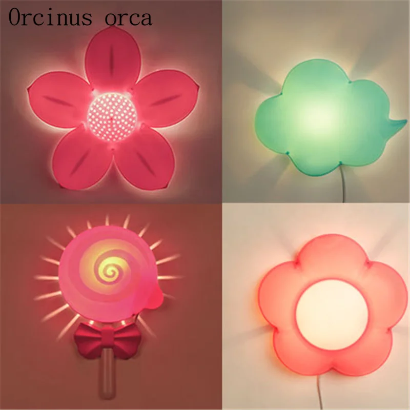 Creative cartoon flower wall lamp children's room Boy Girl Bedroom bedside lamp adornment lovely LED night light free shipping
Creative cartoon flower wall lamp children's room Boy Girl Bedroom bedside lamp adornment lovely LED night light free shipping