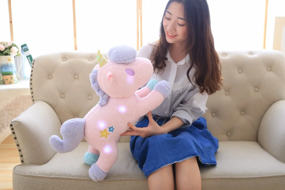 New Luminous Stuffed Unicorn Toy LED Light-Up Plush Doll Glow Pillow Auto Color Rotation Gift 55cm/21.6 inch Birthday Gfit
New Luminous Stuffed Unicorn Toy LED Light-Up Plush Doll Glow Pillow Auto Color Rotation Gift 55cm/21.6 inch Birthday Gfit