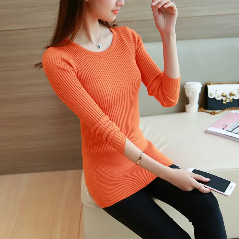 Women Thin Sweater Pullovers Jumper Stretch Long Sleeve Cotton Regular Pullover Length Top O-Neck Sexy Slim Fit 045-752
Women Thin Sweater Pullovers Jumper Stretch Long Sleeve Cotton Regular Pullover Length Top O-Neck Sexy Slim Fit 045-752