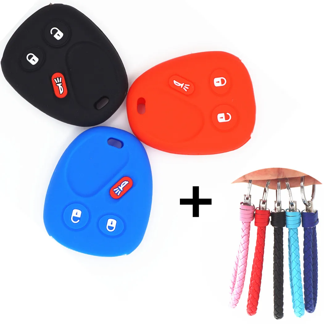 New Silicone 3 Buttons Smart Remote Key Chain Cover Case for Chevrolet Avalanche SSR Equinox GMC Sierra 1500 2500 HD Hummer H2
New Silicone 3 Buttons Smart Remote Key Chain Cover Case for Chevrolet Avalanche SSR Equinox GMC Sierra 1500 2500 HD Hummer H2