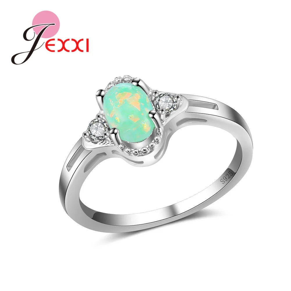 Hot Wholesale Opal Rings 925 Sterling Silver Women Wedding Engagement Jewelry Prong Setting Dance Party Accessories
Hot Wholesale Opal Rings 925 Sterling Silver Women Wedding Engagement Jewelry Prong Setting Dance Party Accessories