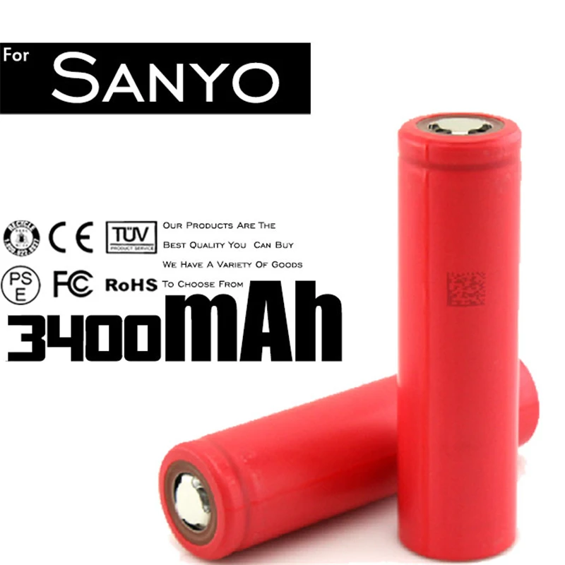 New 4pcs/lot Original 18650 Rechargeable Li-ion Battery 3.7V 3400mAh for Led Flashlight Batery Litio Wholesale
New 4pcs/lot Original 18650 Rechargeable Li-ion Battery 3.7V 3400mAh for Led Flashlight Batery Litio Wholesale