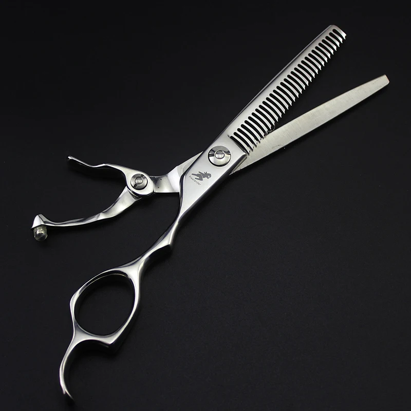 6inch Personality Stainless Steel 440C Pet Straight Thinning Scissor Dog Cat Grooming Shear Clipper Hairdressing Style Hair Cut
6inch Personality Stainless Steel 440C Pet Straight Thinning Scissor Dog Cat Grooming Shear Clipper Hairdressing Style Hair Cut
