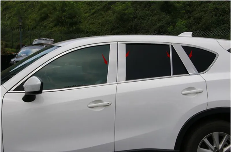 Stainless Steel Car Window Center Pillar Sticker B+C Posts Trim Decoration Accessories For Mazda CX5 CX-5 2013 2014 2015 2016
Stainless Steel Car Window Center Pillar Sticker B+C Posts Trim Decoration Accessories For Mazda CX5 CX-5 2013 2014 2015 2016