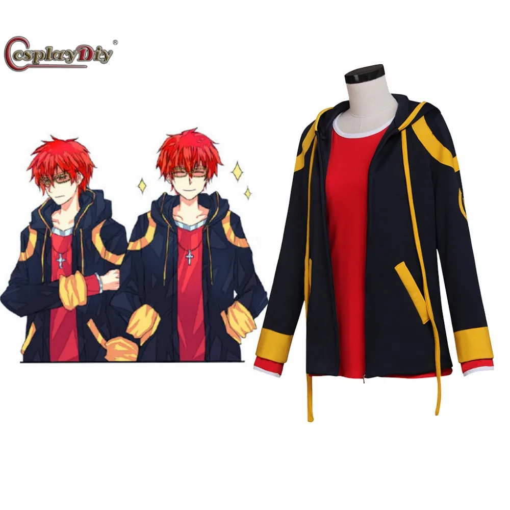 Cosplaydiy Game Mystic Messenger 707 Cosplay Costume Unisex Halloween Costumes T shirt+Jacket Custom Made J10
Cosplaydiy Game Mystic Messenger 707 Cosplay Costume Unisex Halloween Costumes T shirt+Jacket Custom Made J10