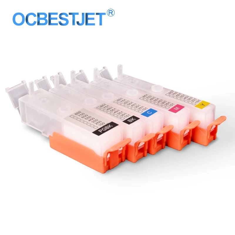 5Colors/Set For Canon PGI-650 CLI-651 Refillable Ink Cartridge With ARC Chip For Canon MG5460 MG5560 IP7260 IX6860 MG6460 MX726
5Colors/Set For Canon PGI-650 CLI-651 Refillable Ink Cartridge With ARC Chip For Canon MG5460 MG5560 IP7260 IX6860 MG6460 MX726