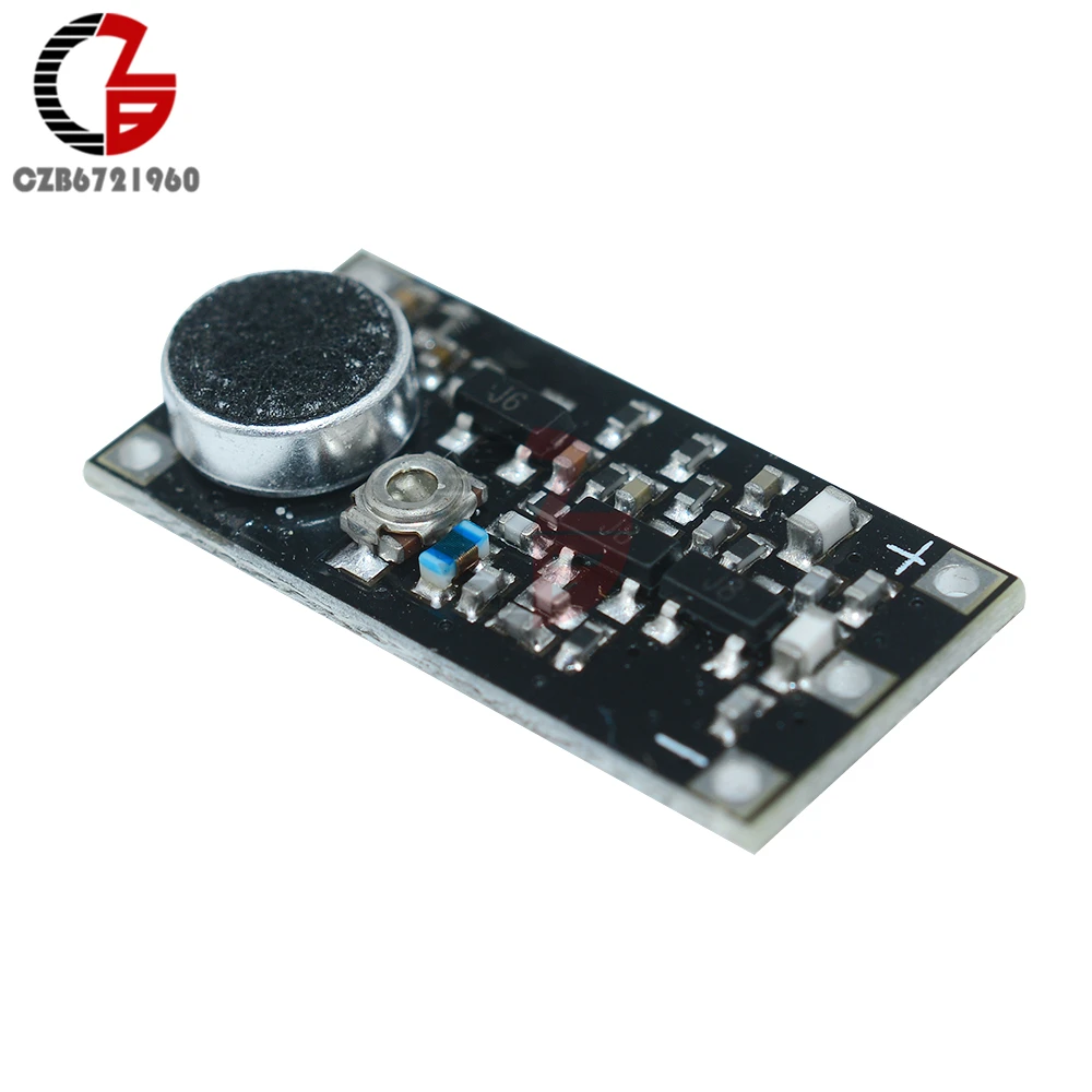 88-115MHz FM Transmitter Module Wireless Signal Generator Adjustable Capacitor DC 3V 100 Meters with Microphone for Arduino
88-115MHz FM Transmitter Module Wireless Signal Generator Adjustable Capacitor DC 3V 100 Meters with Microphone for Arduino