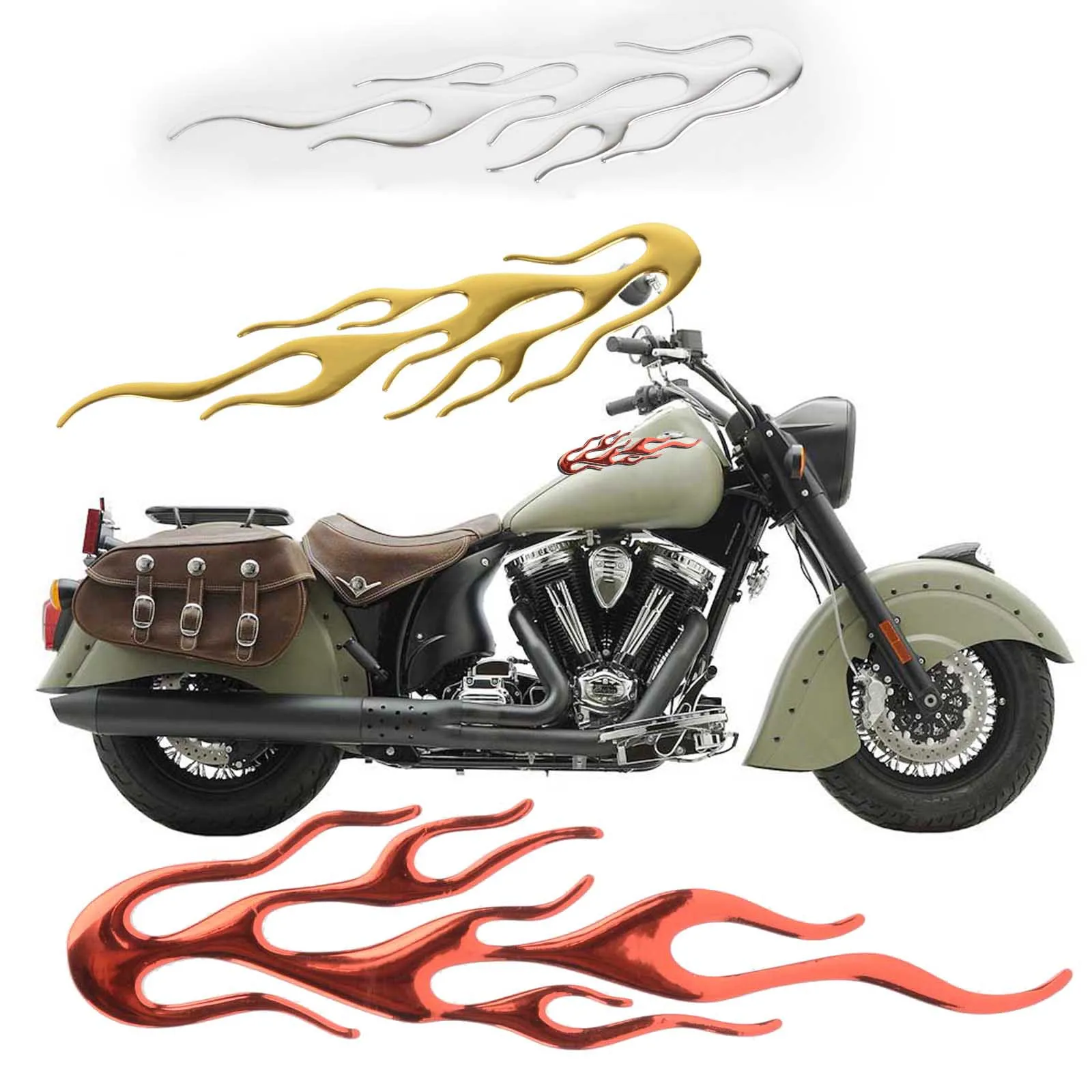 MAYITR 1pc 3D Flared Fire Motorcycle Sticker Auto Decal Emblem Label Badge Decor Universal Car Styling Golded/Silver/Red Color
MAYITR 1pc 3D Flared Fire Motorcycle Sticker Auto Decal Emblem Label Badge Decor Universal Car Styling Golded/Silver/Red Color