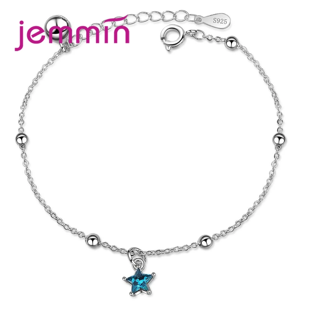 New Attractive 925 Sterling Silver Super Shining Blue Star Shape Design Pendant Bracelets For Women Jewelry Wholesale
New Attractive 925 Sterling Silver Super Shining Blue Star Shape Design Pendant Bracelets For Women Jewelry Wholesale