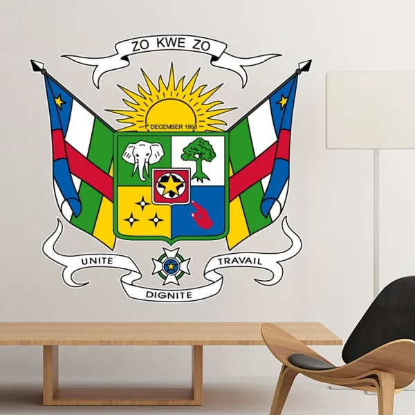 Central Africa National Emblem Country Symbol Mark Pattern Removable Wall Sticker Art Decals Mural DIY Wallpaper for Room Decal
Central Africa National Emblem Country Symbol Mark Pattern Removable Wall Sticker Art Decals Mural DIY Wallpaper for Room Decal