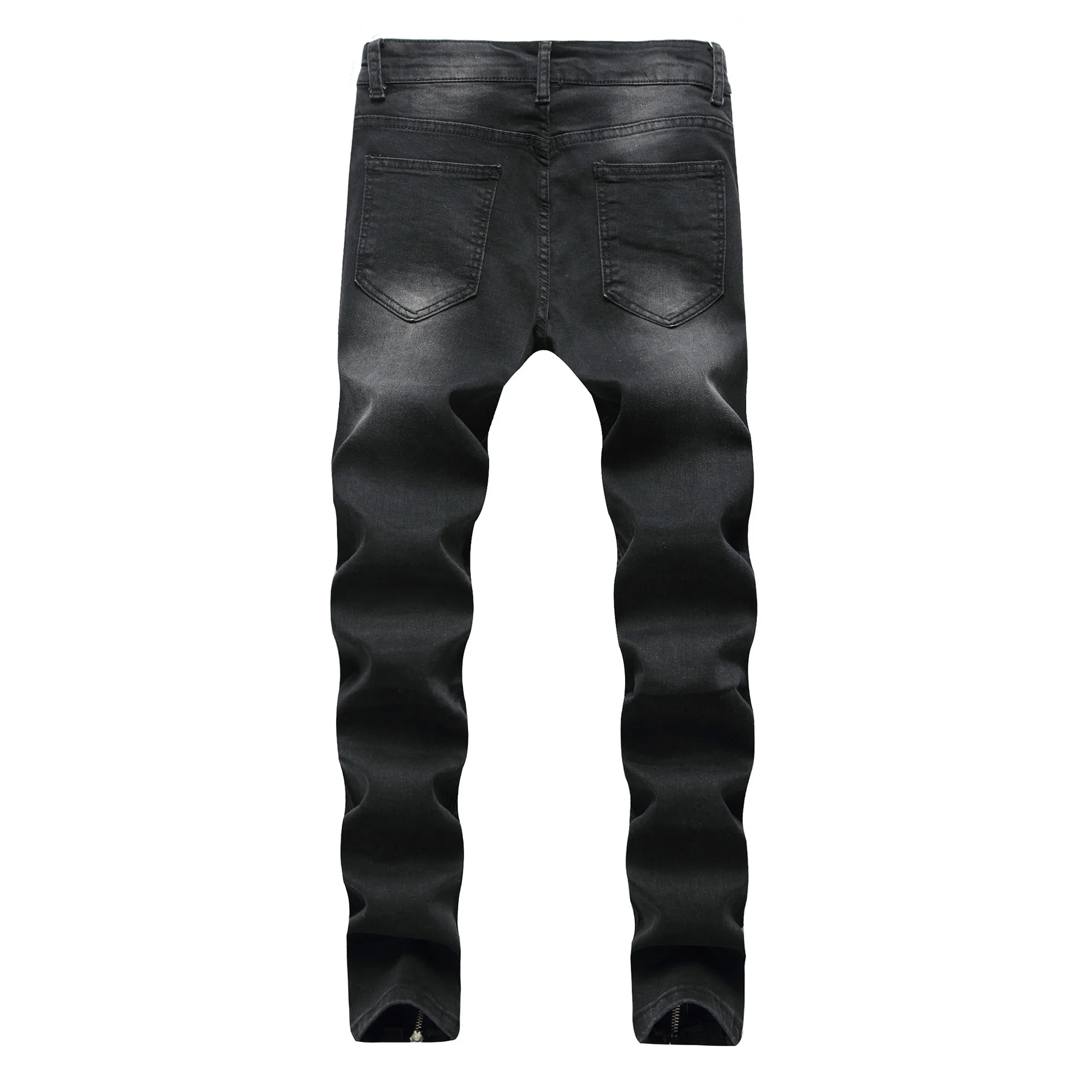European American style men's jeans light blue black skinny leg ripped motorcycle jean cotton hole fashion denim pants
European American style men's jeans light blue black skinny leg ripped motorcycle jean cotton hole fashion denim pants