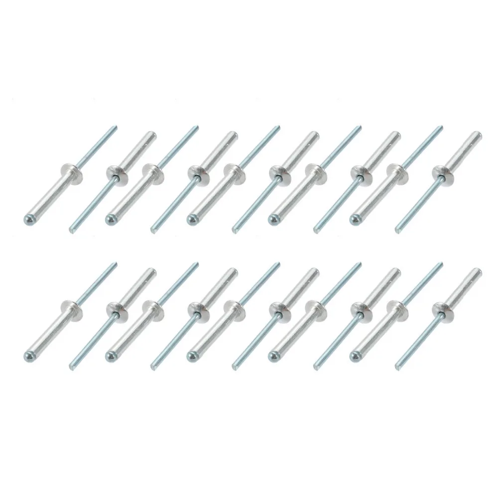 Uxcell 20Pcs Rivets 4x25/30/35/40mm Aluminum/Steel Open End Blind Rivet Fasteners For Buildings Aircraft Machines Furniture
Uxcell 20Pcs Rivets 4x25/30/35/40mm Aluminum/Steel Open End Blind Rivet Fasteners For Buildings Aircraft Machines Furniture