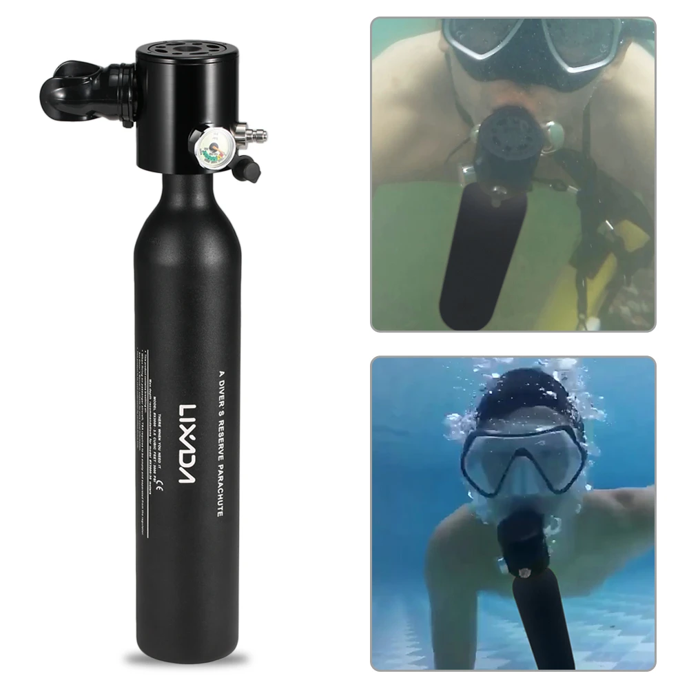 LIXADA 0.5L Scuba Oxygen Cylinder Diving Air Tank Scuba Regulator Diving Respirator with Gauge Snorkeling Breathing Equipment
LIXADA 0.5L Scuba Oxygen Cylinder Diving Air Tank Scuba Regulator Diving Respirator with Gauge Snorkeling Breathing Equipment