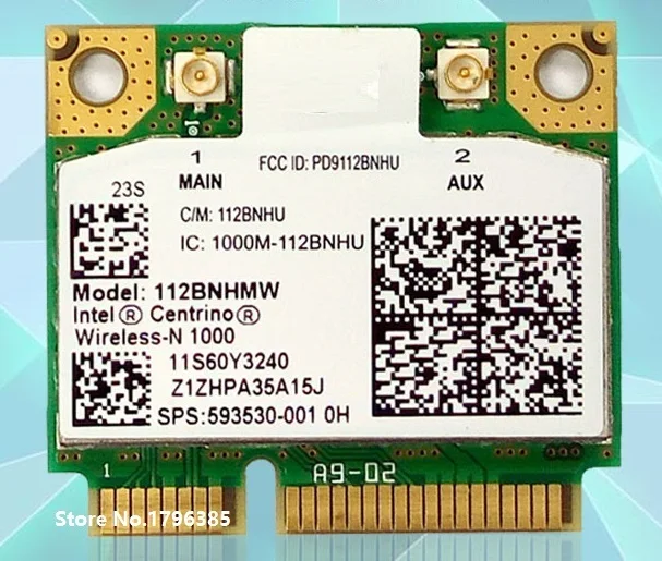 SSEA Новинка для Intel Wireless-N 1000 112BNHMW half Mini PCI-E беспроводная карта для IBM Y560 G560 B560 T500 T510 W500 W510 60Y3241
SSEA Новинка для Intel Wireless-N 1000 112BNHMW half Mini PCI-E беспроводная карта для IBM Y560 G560 B560 T500 T510 W500 W510 60Y3241