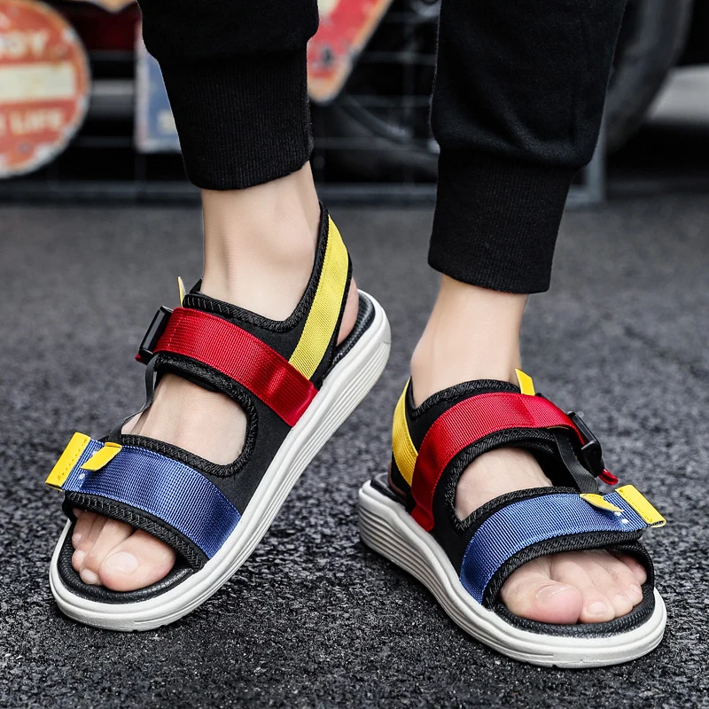 Men's Sandals Summer Multi Canvas Men Shoes Breathable Men Casual Shoes Buckle Beach Rome Sandals For Male Slipper p009m
Men's Sandals Summer Multi Canvas Men Shoes Breathable Men Casual Shoes Buckle Beach Rome Sandals For Male Slipper p009m